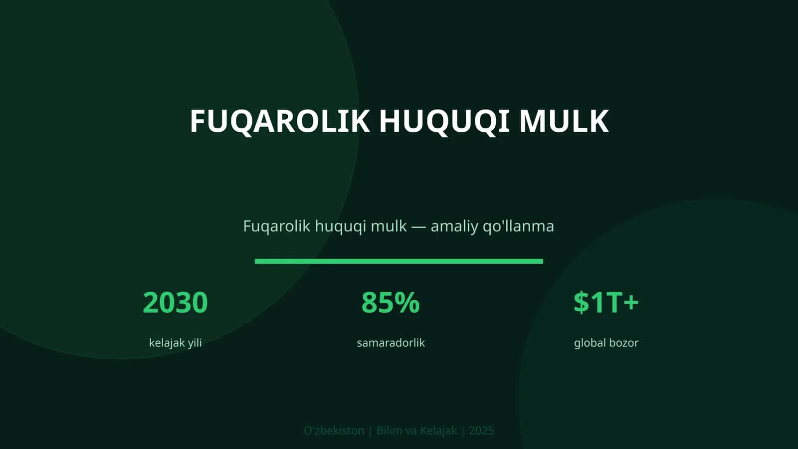Fuqarolik huquqi mulk 1