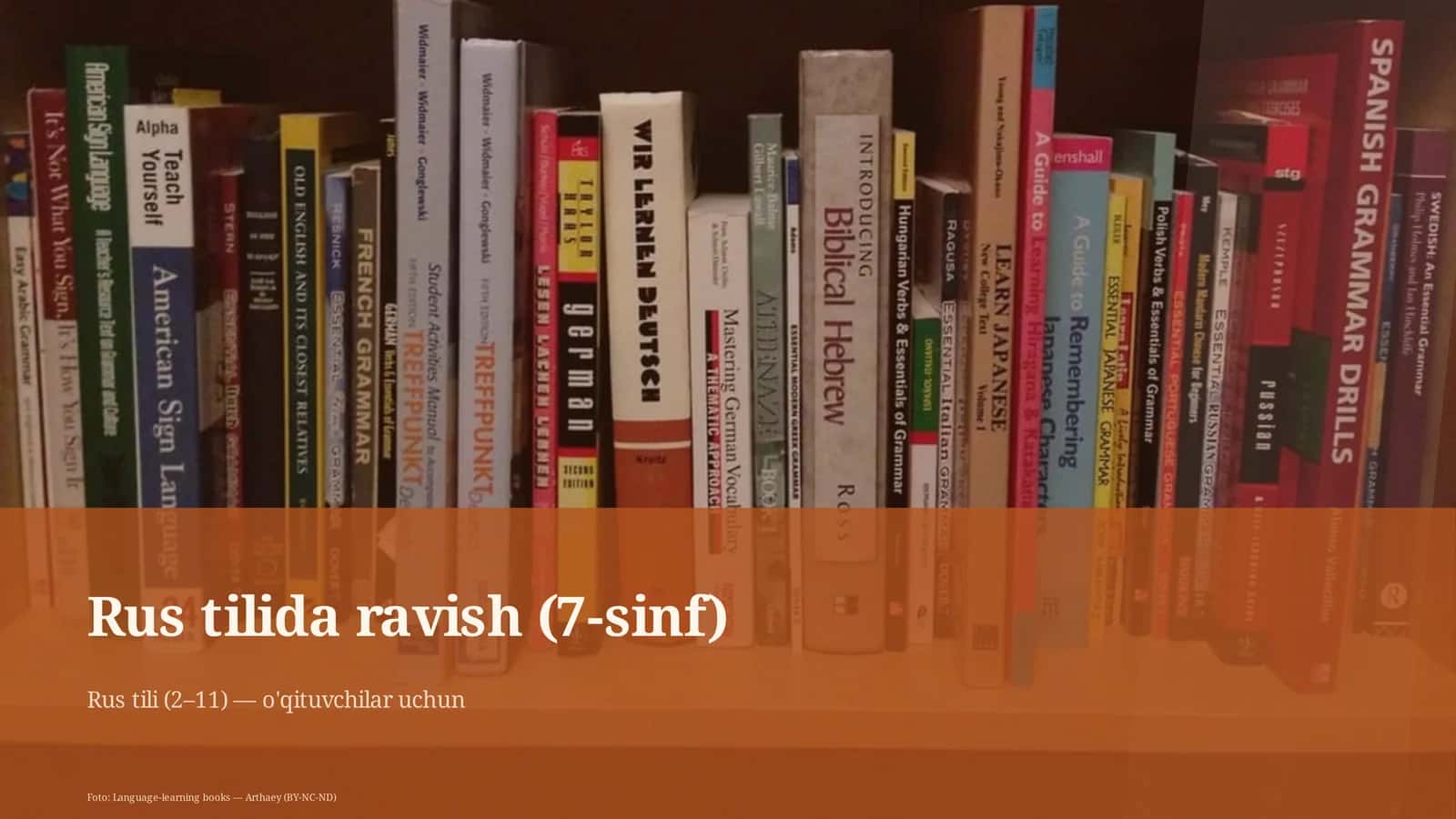 Rus tilida ravish (7-sinf) 1