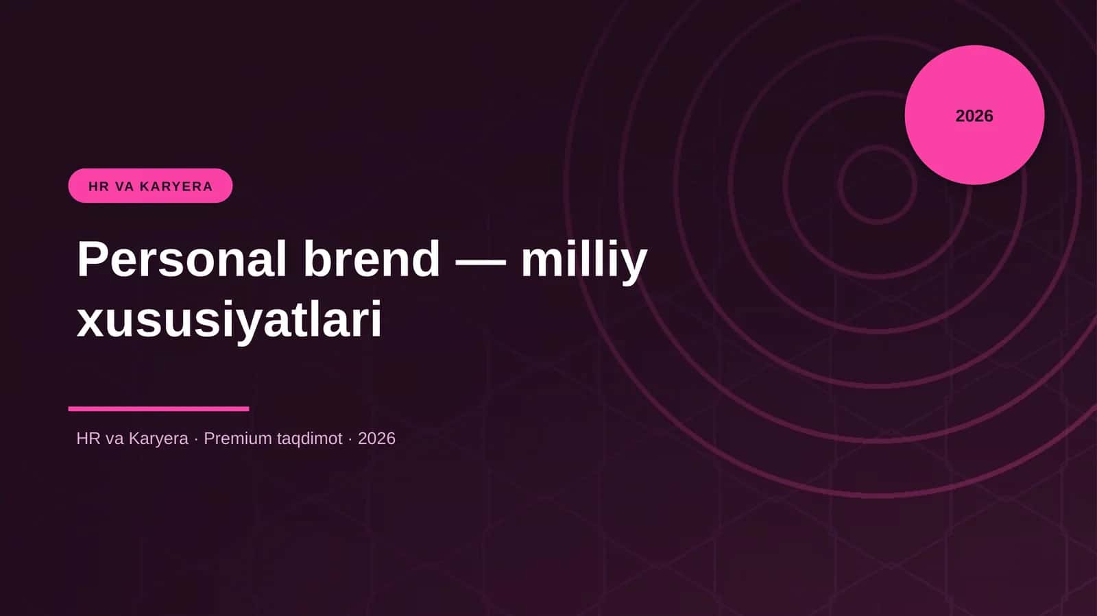 Personal brend — milliy xususiyatlari 1