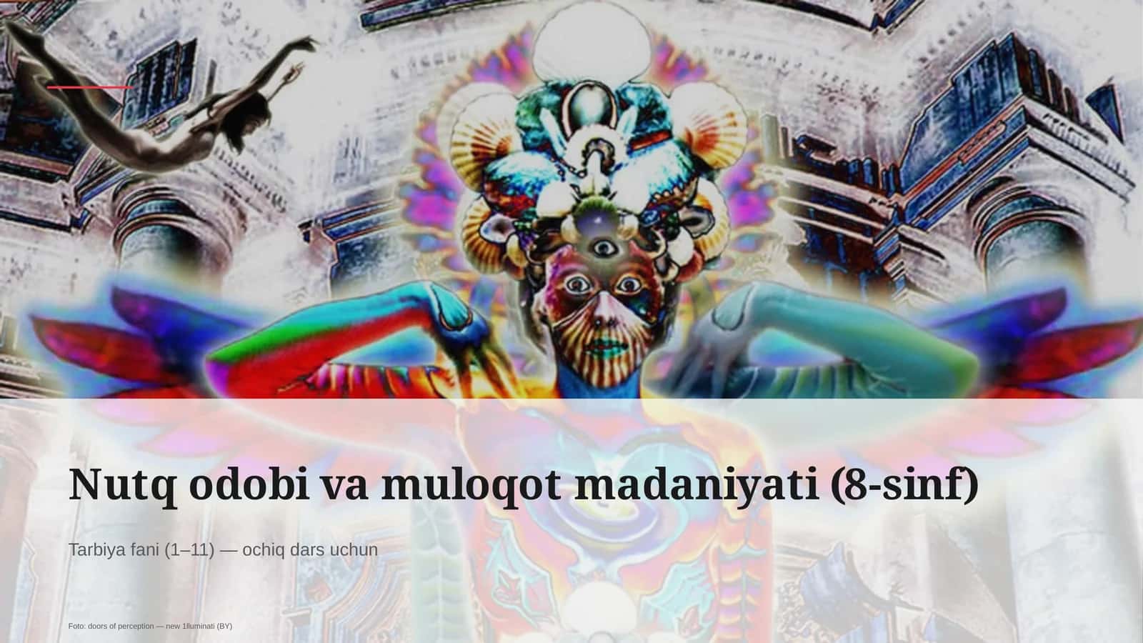 Nutq odobi va muloqot madaniyati (8-sinf) 1