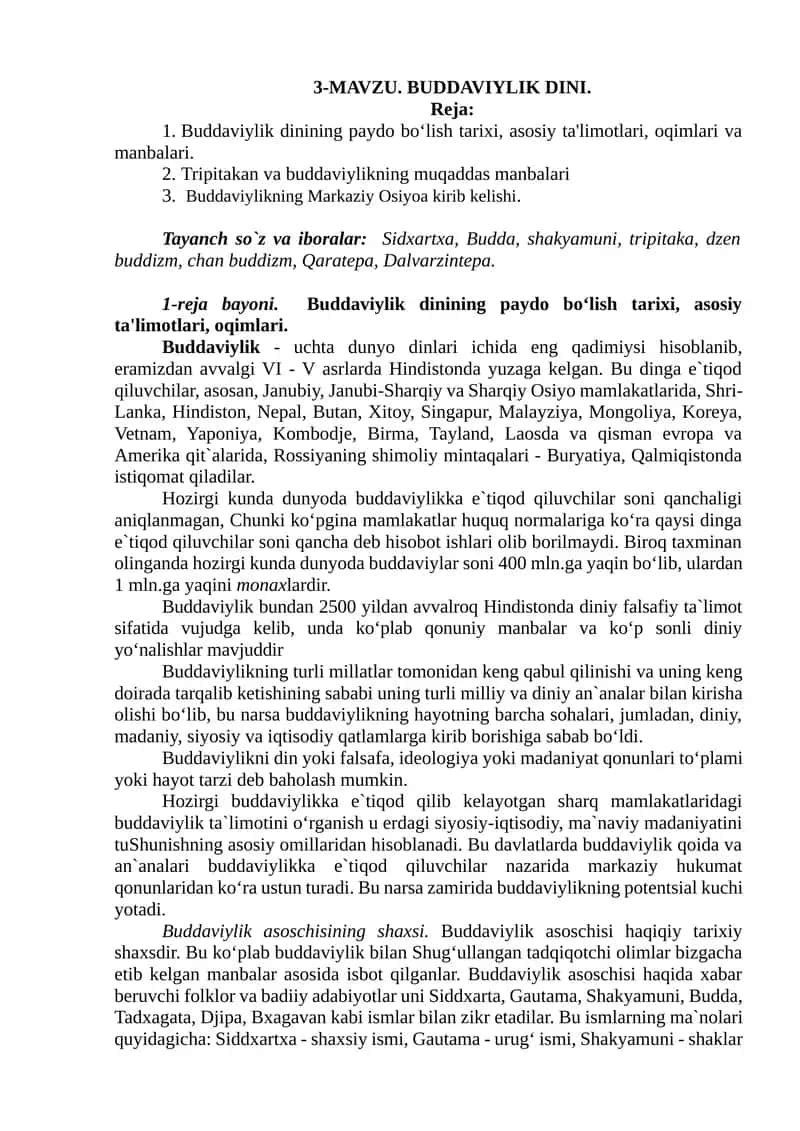 BUDDAVIYLIK DINI 1