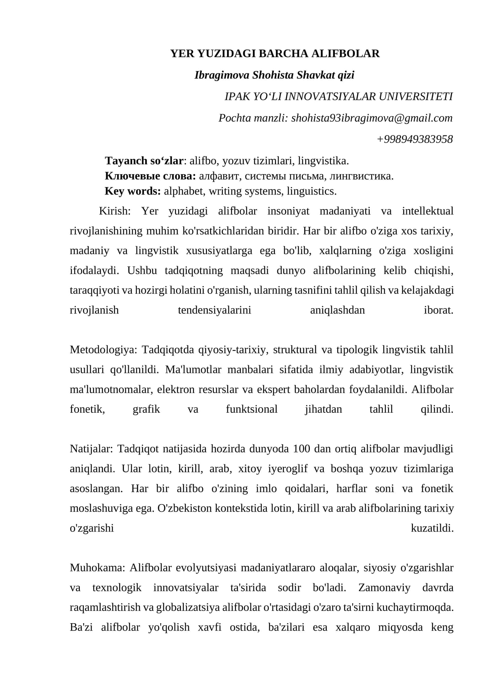 YER YUZIDAGI BARCHA ALIFBOLAR 1
