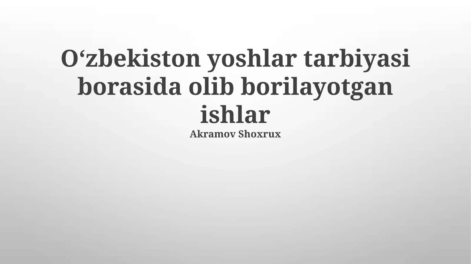 Oila va maktab hamkorligi 1