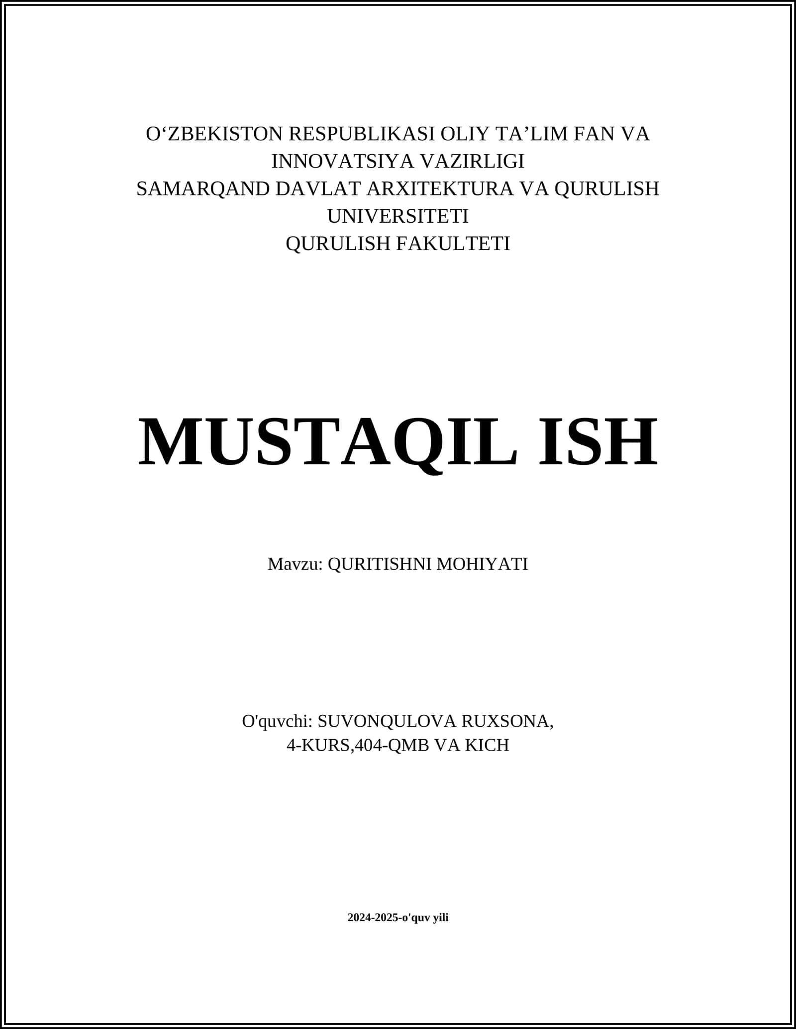Quritishni mohiyati 1