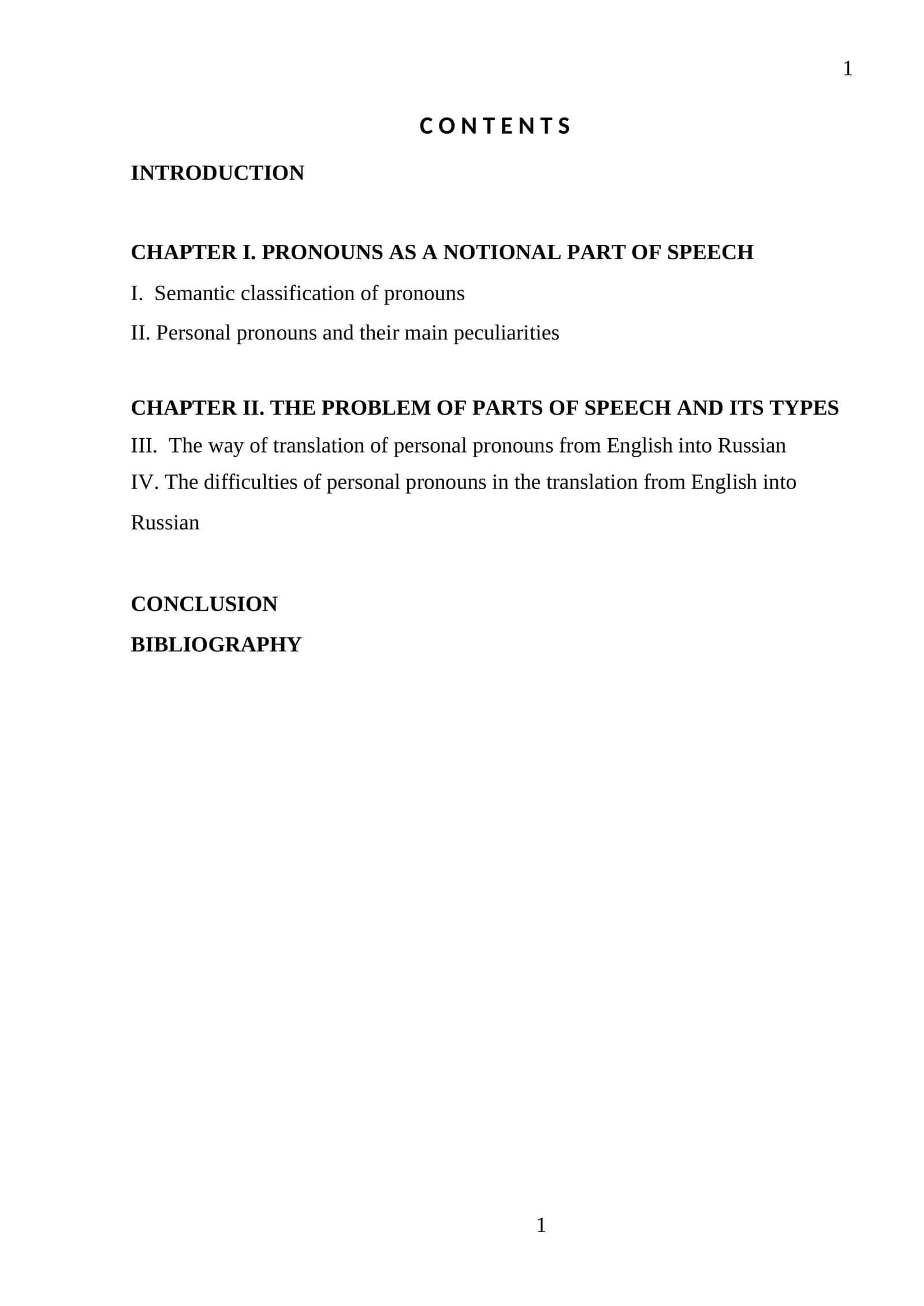 Personal Pronouns in Linguistics 1