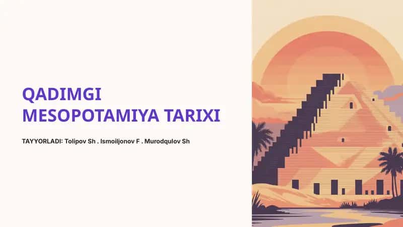 QADIMGI MESOPOTAMIYA TARIXI 1