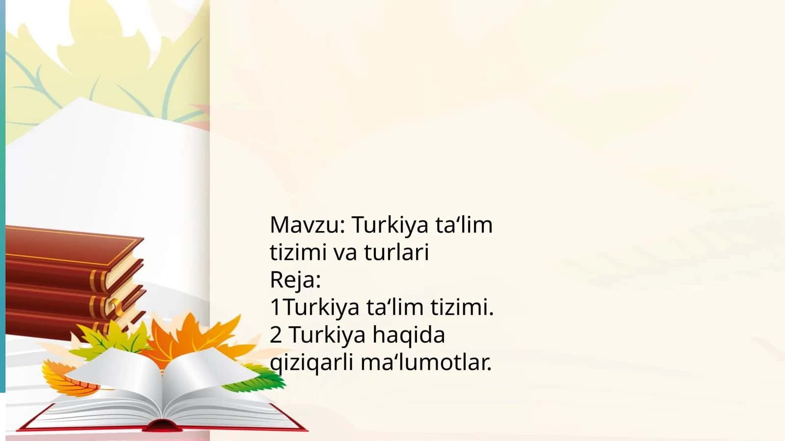Turkiya ta‘lim tizimi 1