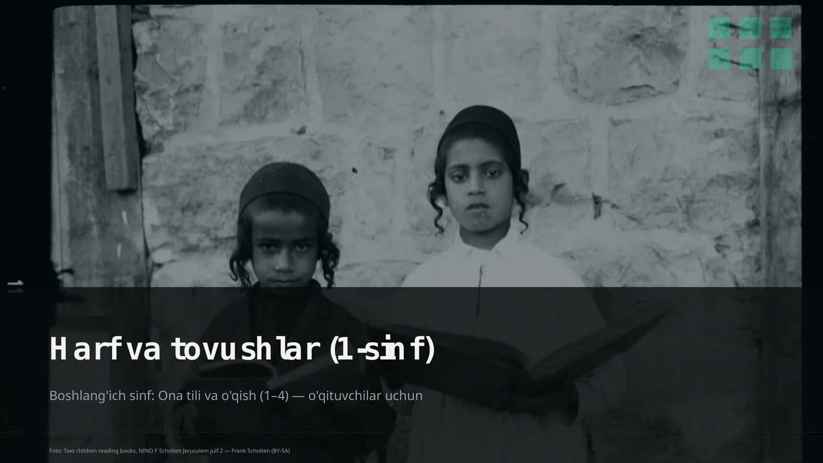 Harf va tovushlar (1-sinf) 1
