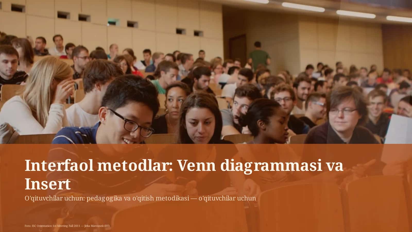 Interfaol metodlar: Venn diagrammasi va Insert 1