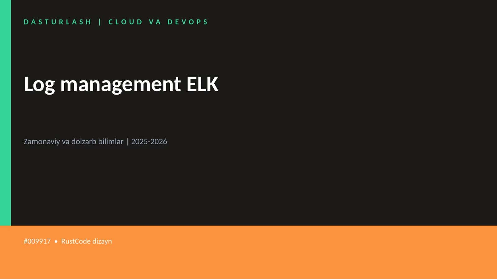 Log management ELK 1