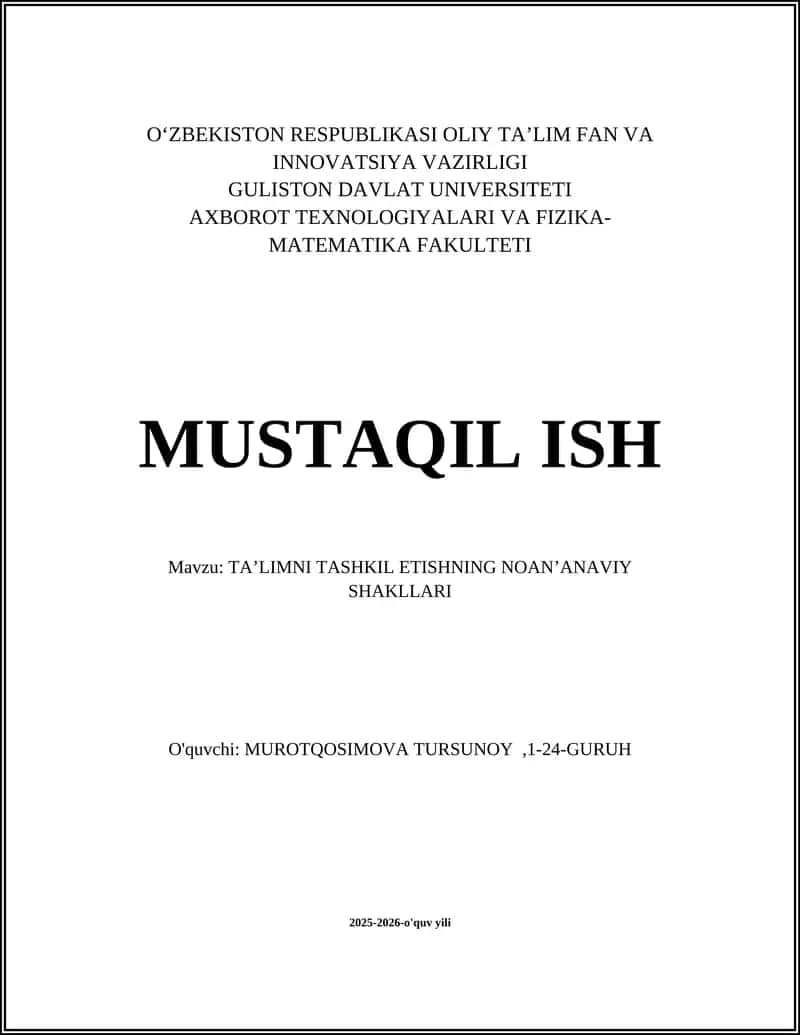 Loyiha asosida o‘qitish 1