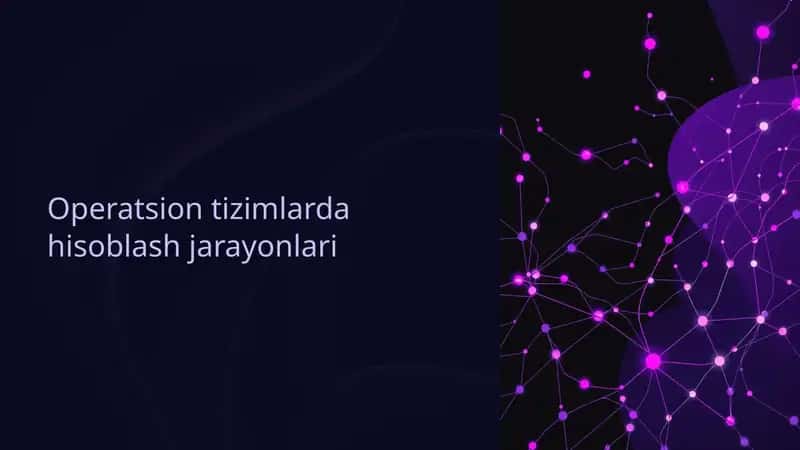 Operatsion tizimlarda hisoblash jarayonlari 1