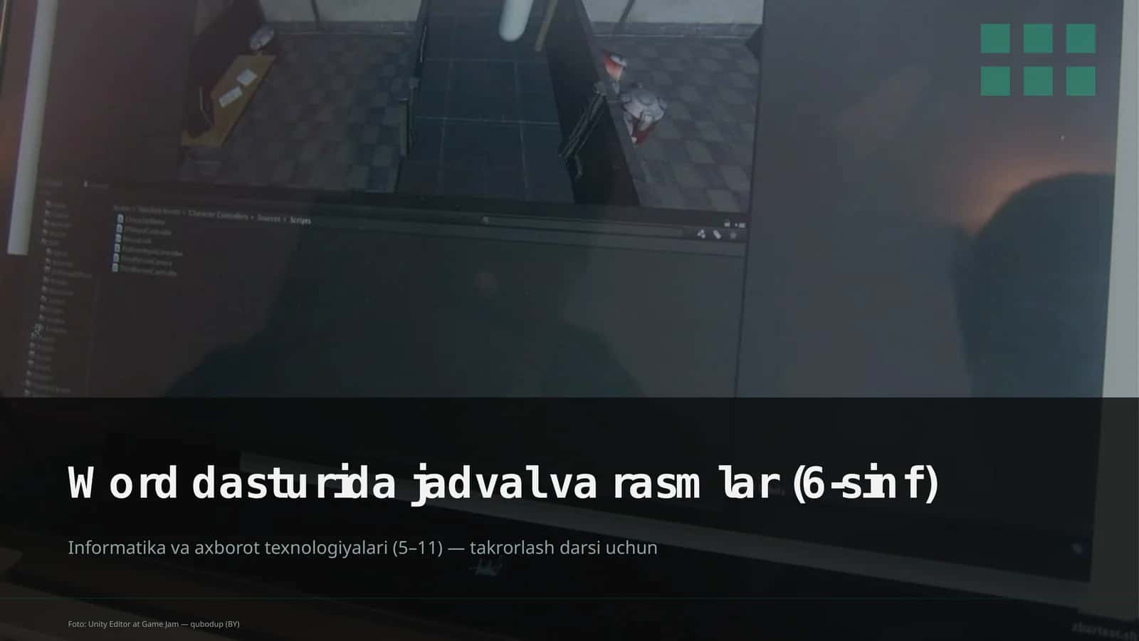 Word dasturida jadval va rasmlar (6-sinf) 1