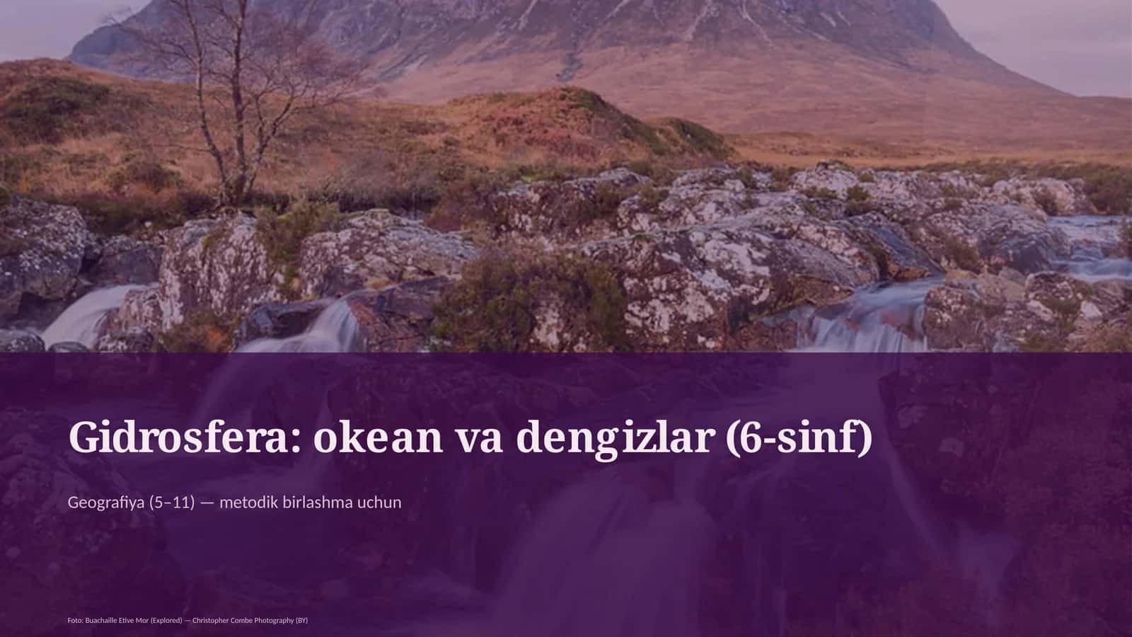 Gidrosfera: okean va dengizlar (6-sinf) 1
