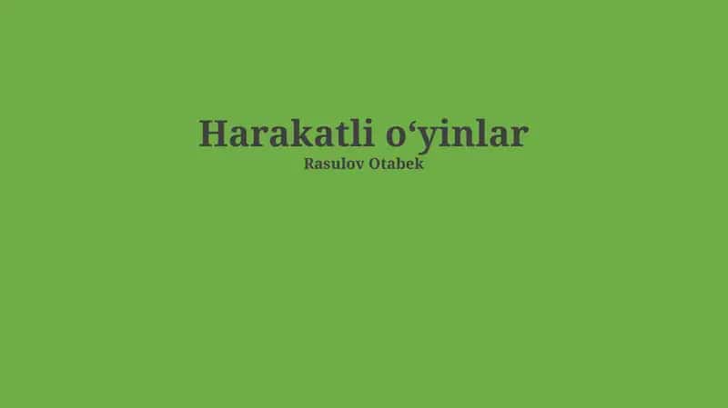 Mobil o'yinlar 1