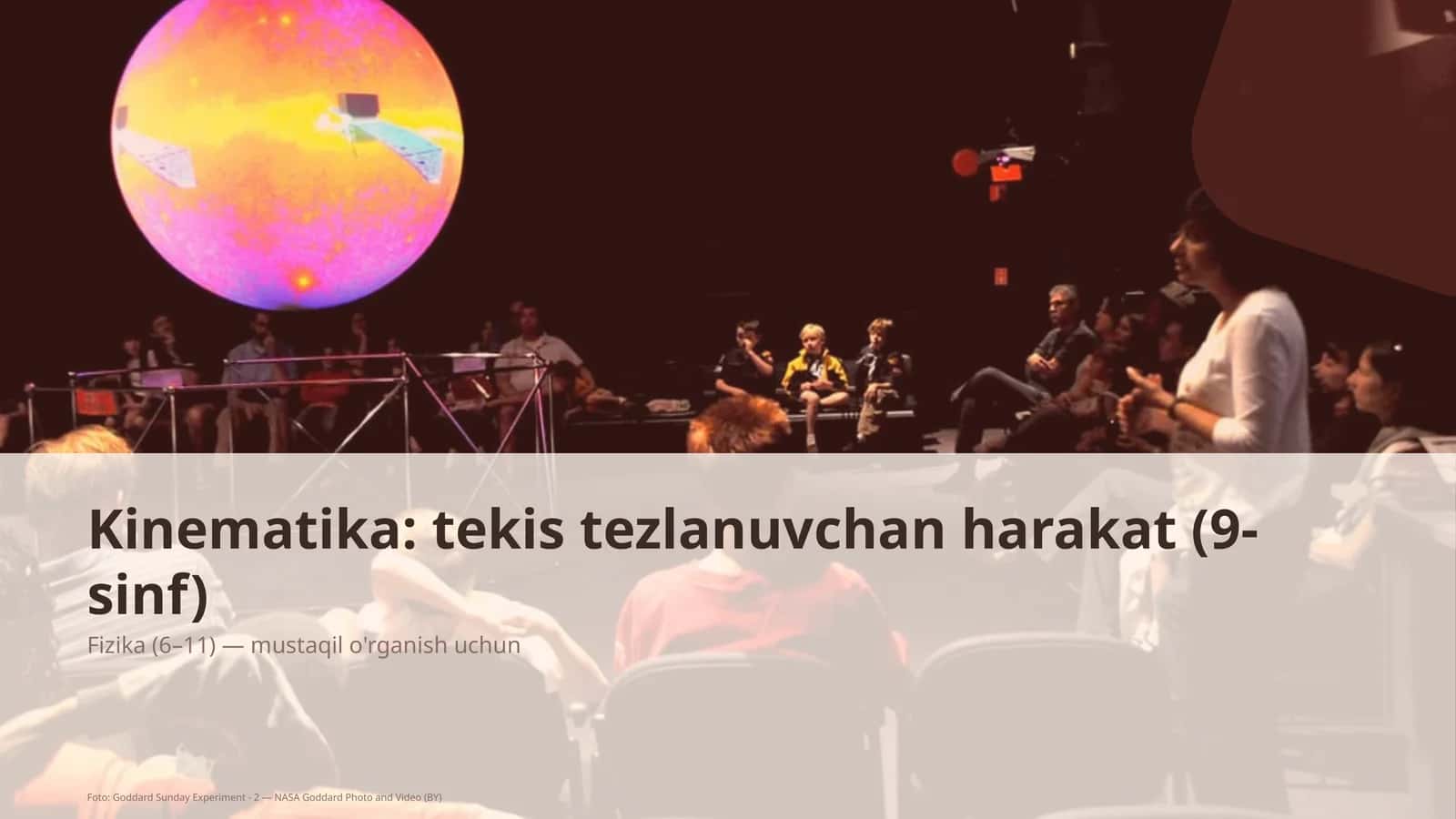 Kinematika: tekis tezlanuvchan harakat (9-sinf) 1