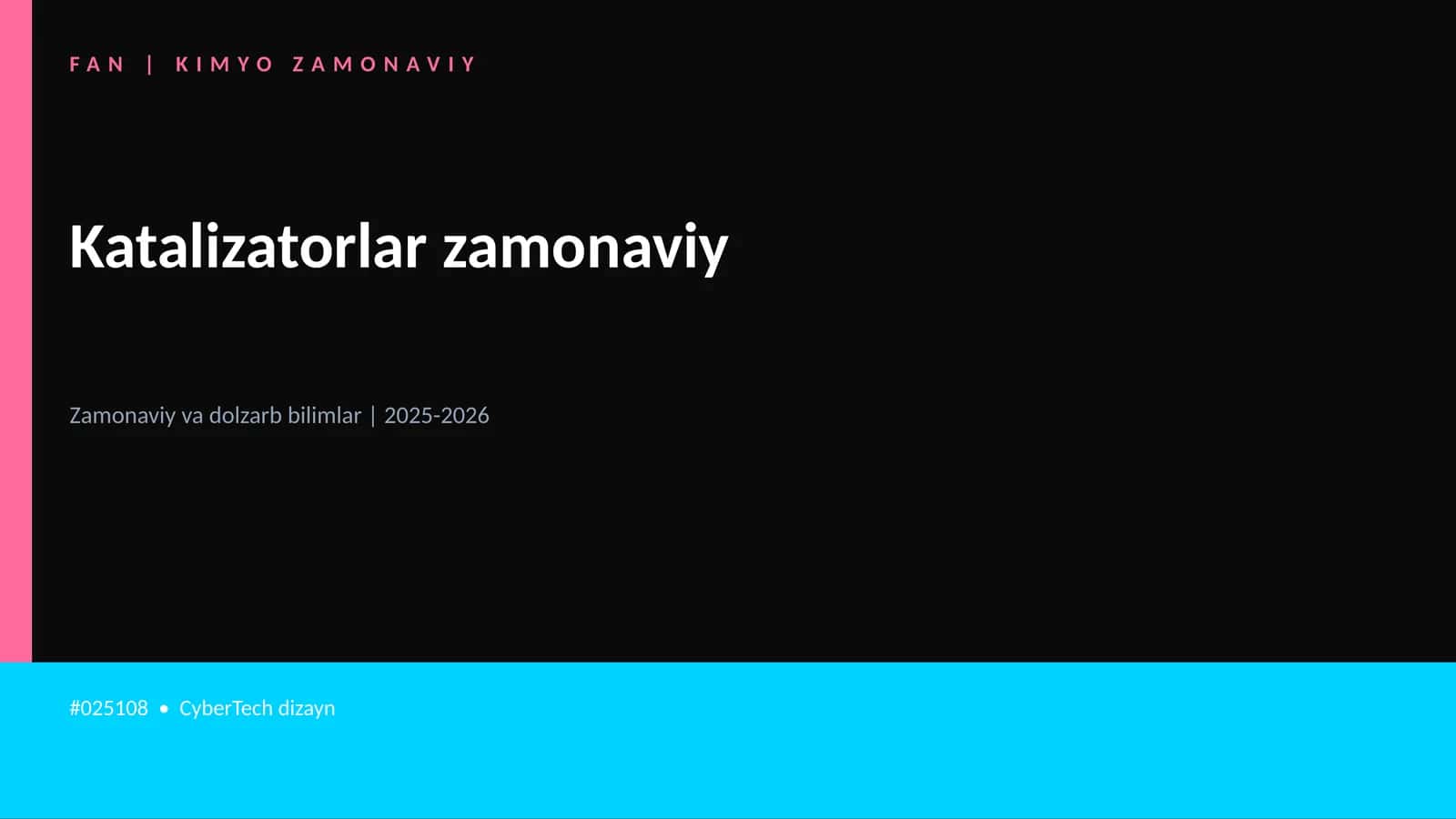 KIMYO ZAMONAVIY 1