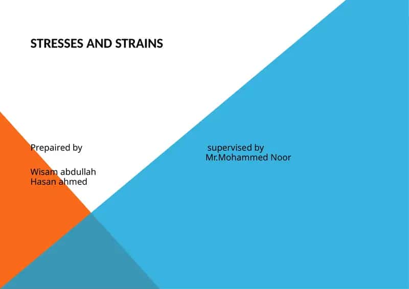 STRESSESANDSTRAINS 1