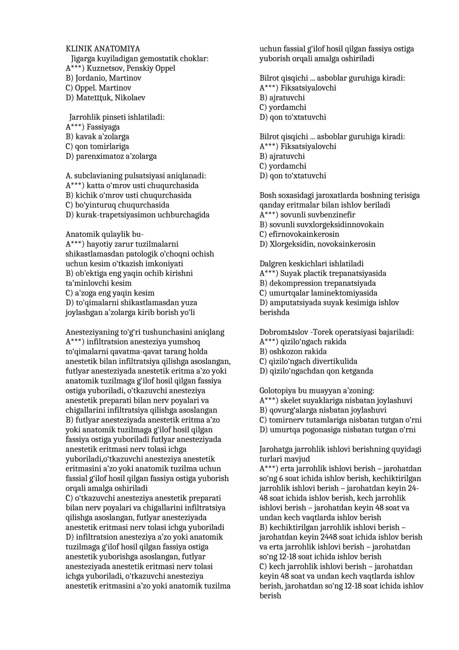 KLINIK ANATOMIYA 1