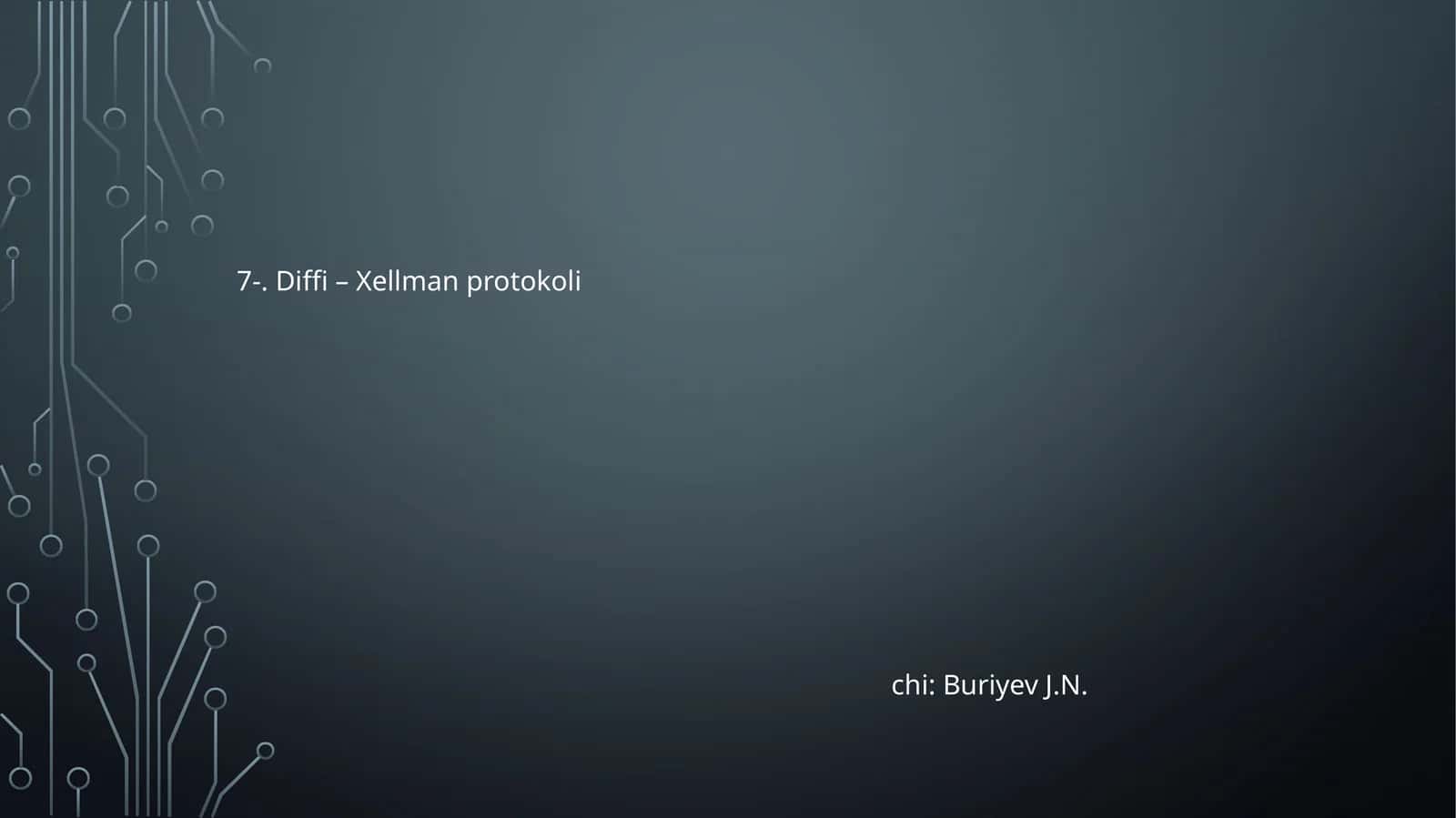Diffi – Xellman protokoli 1