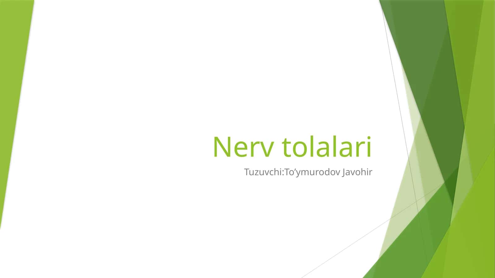 Nerv tolalari 1