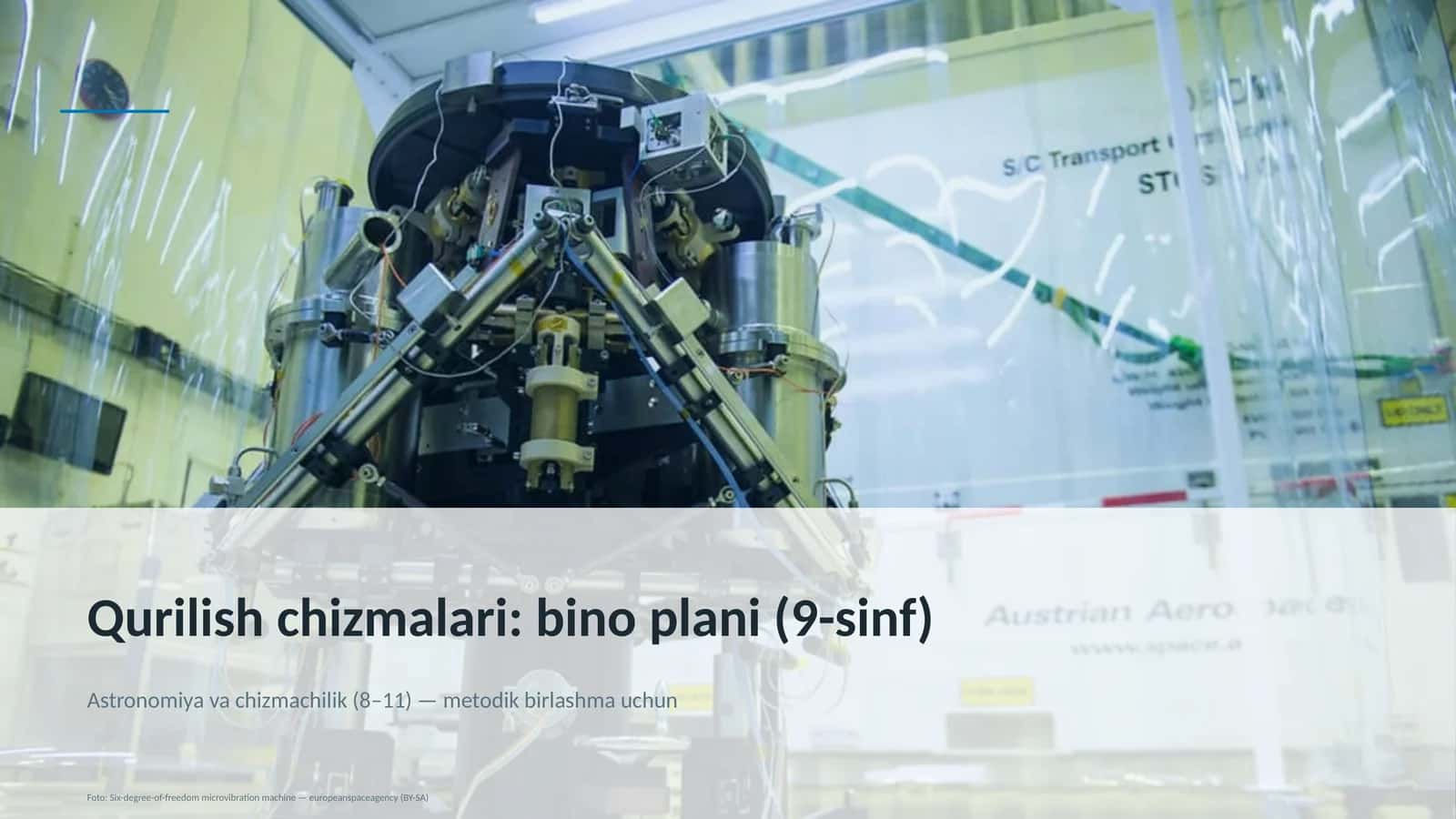 Qurilish chizmalari: bino plani (9-sinf) 1