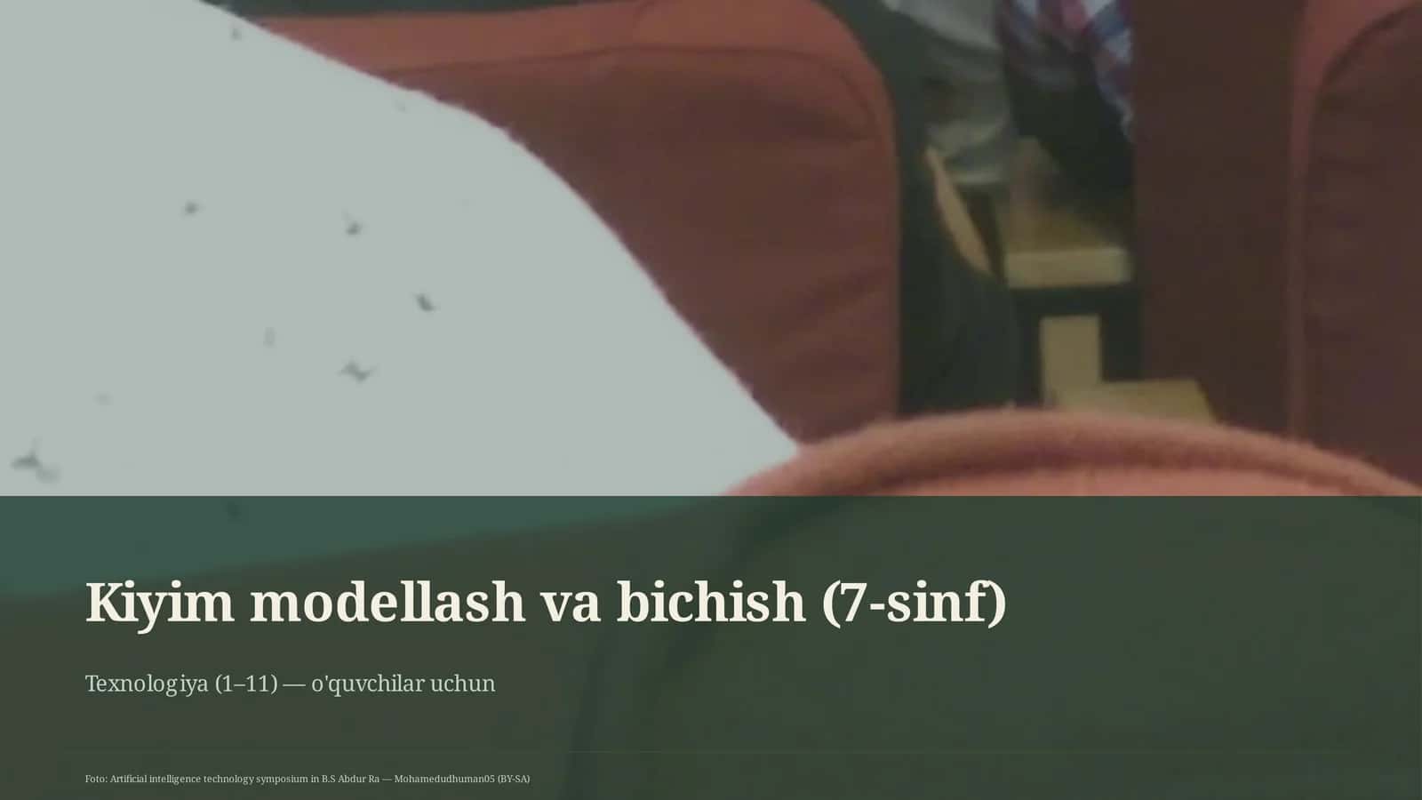 Kiyim modellash va bichish (7-sinf) 1
