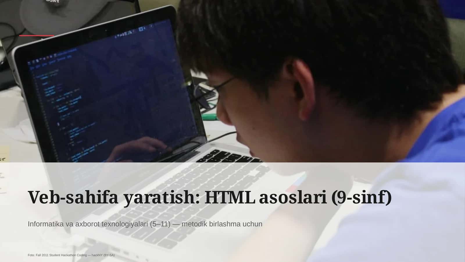 HTML asoslari (9-sinf) 1
