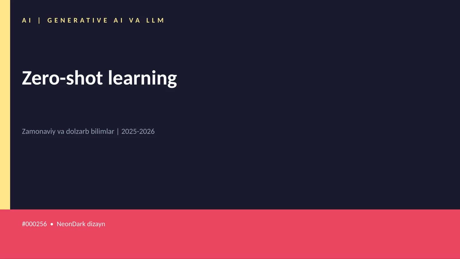 Zero-shot learning 1