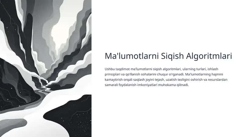 Ma'lumotlarni Siqish Algoritmlari 1