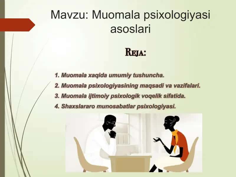 Muomala psixologiyasi 1