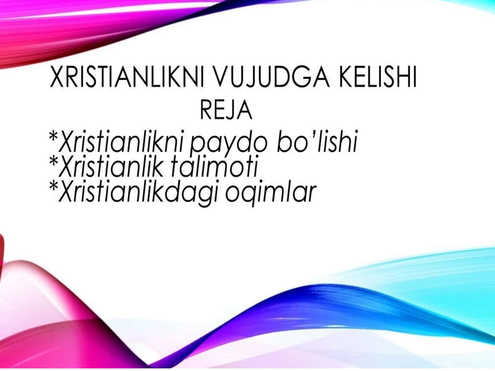Xristian dini 1