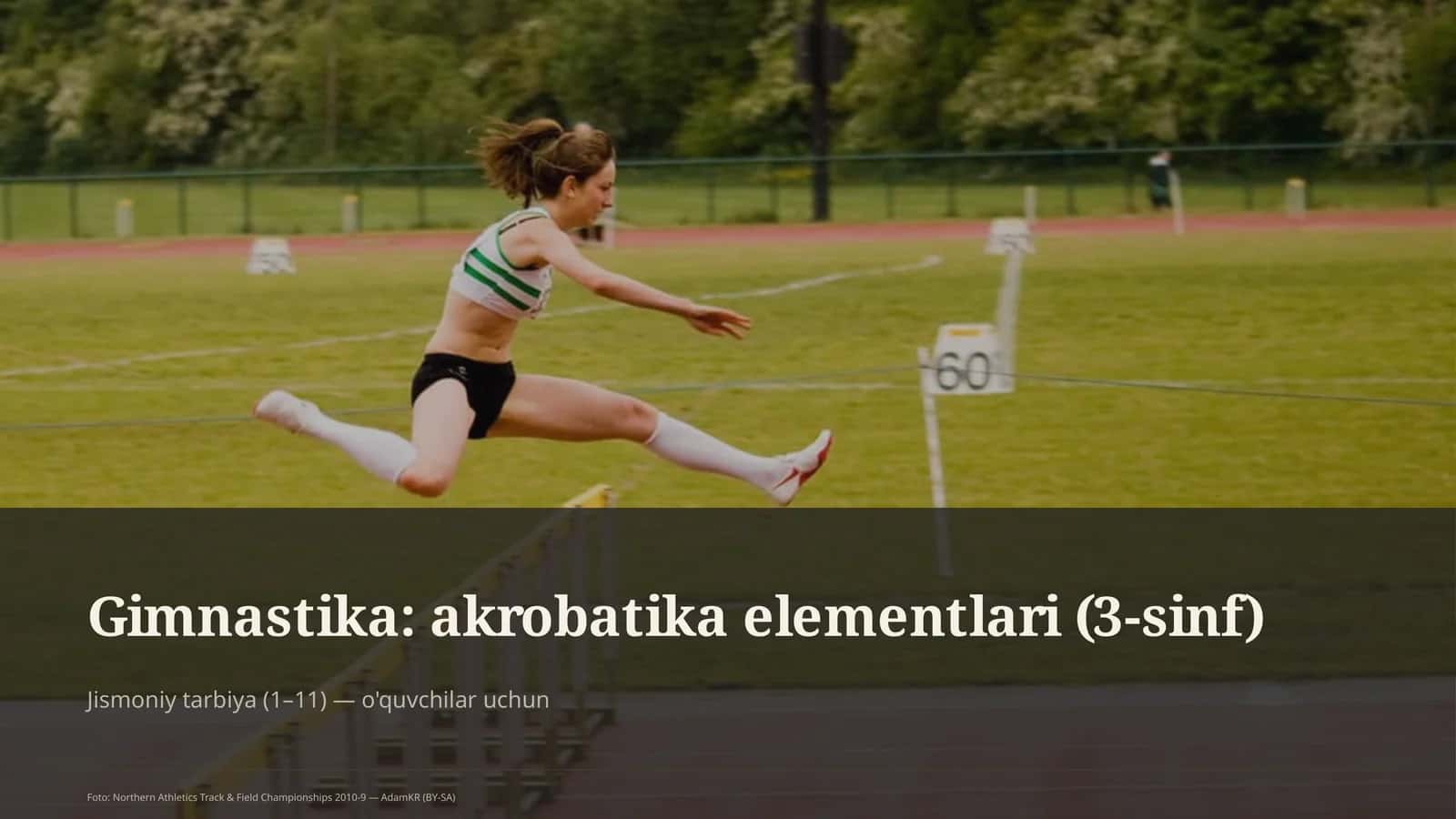 Gimnastika: akrobatika elementlari (3-sinf) 1
