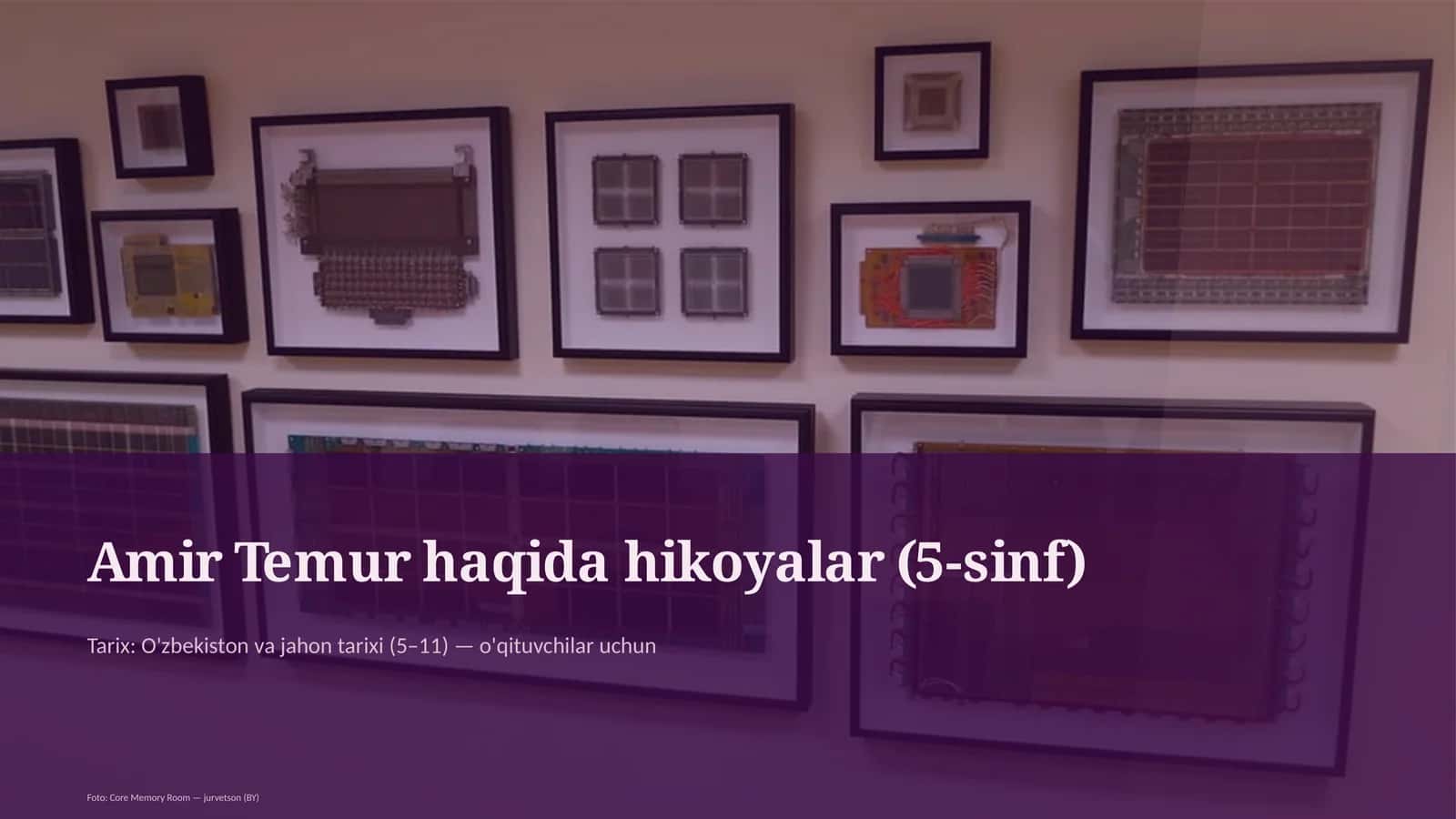Amir Temur haqida hikoyalar (5-sinf) 1