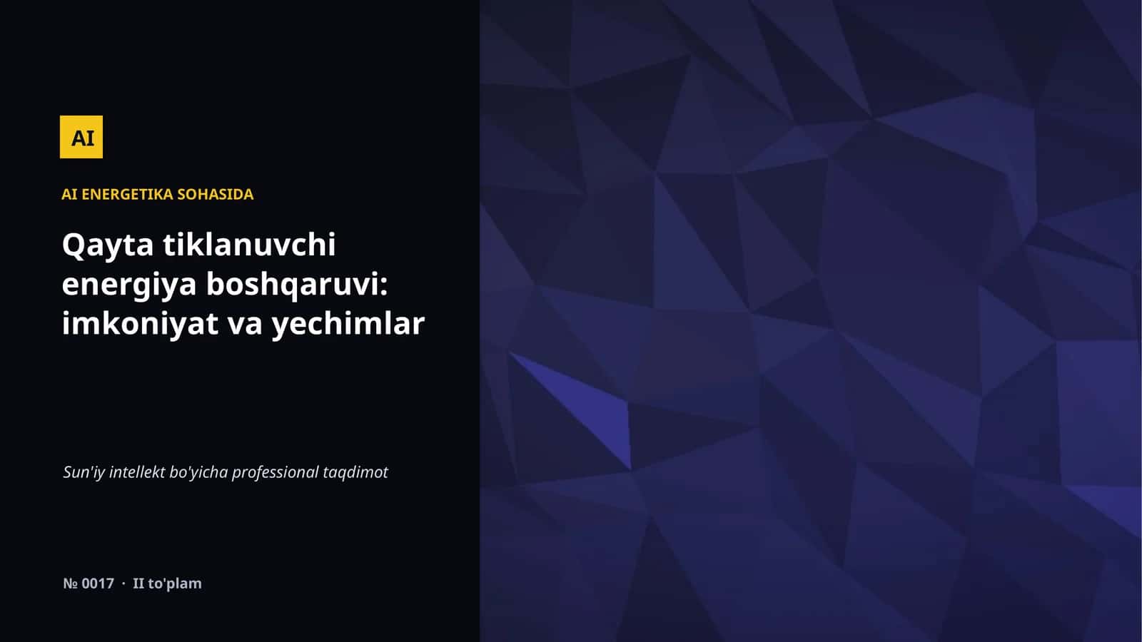 AI ENERGETIKA SOHASIDA 1