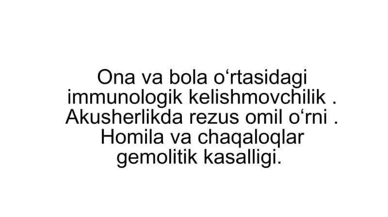 Rezusomil to'g'risidagi tushuncha 1