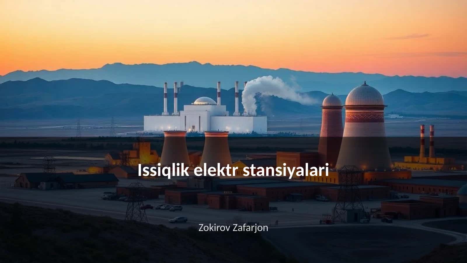 Issiqlik elektr stansiyalari 1