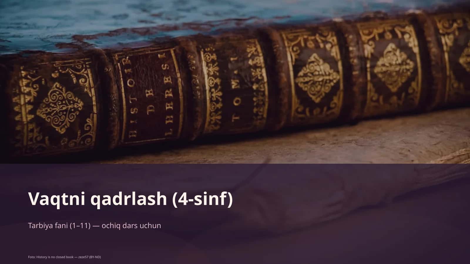 Vaqtni qadrlash (4-sinf) 1