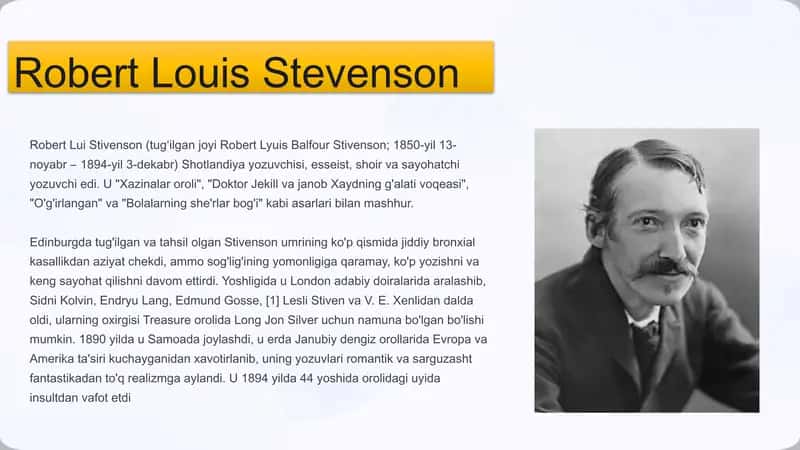 Robert Lui Stivenson 1