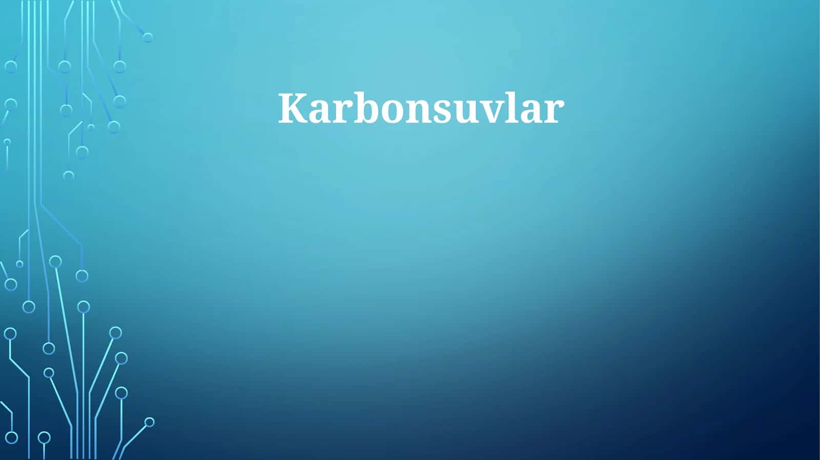 Karbonsuvlar 1