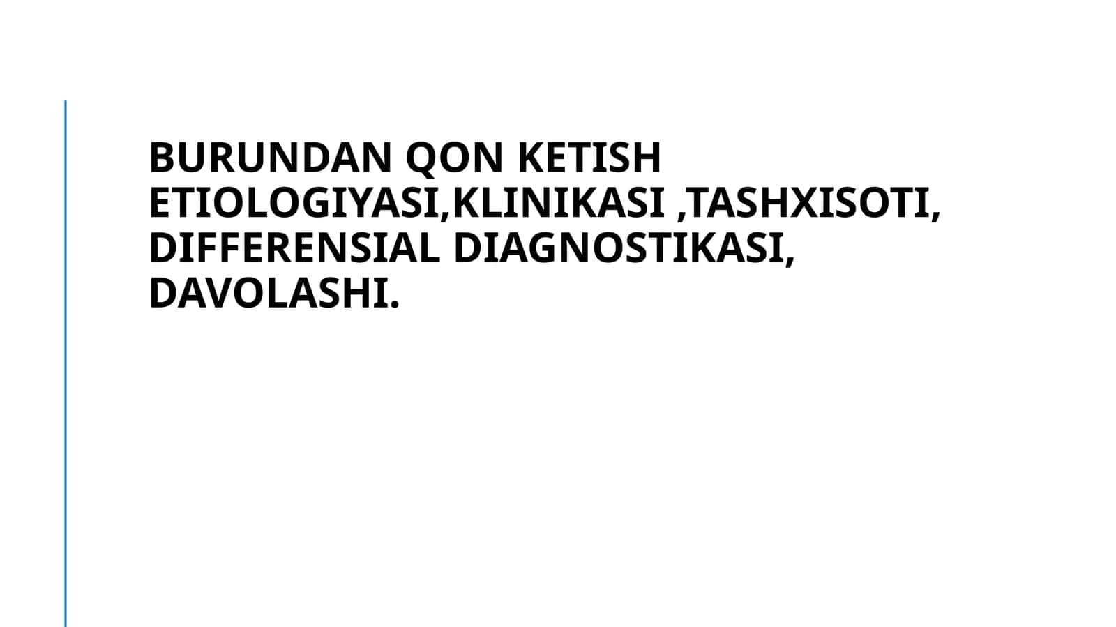 Burundan qon ketishi 1