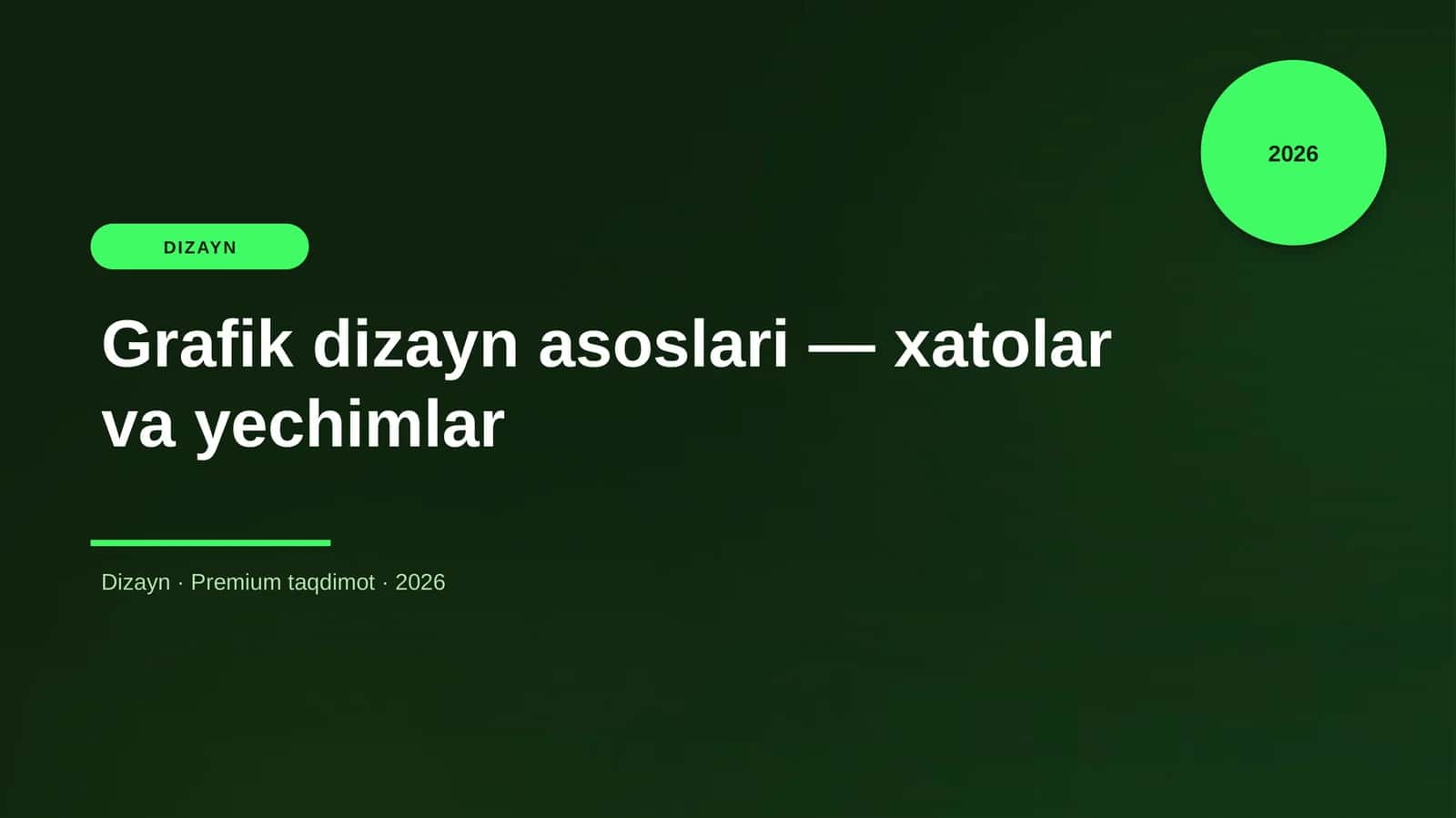 Grafik dizayn asoslari 1