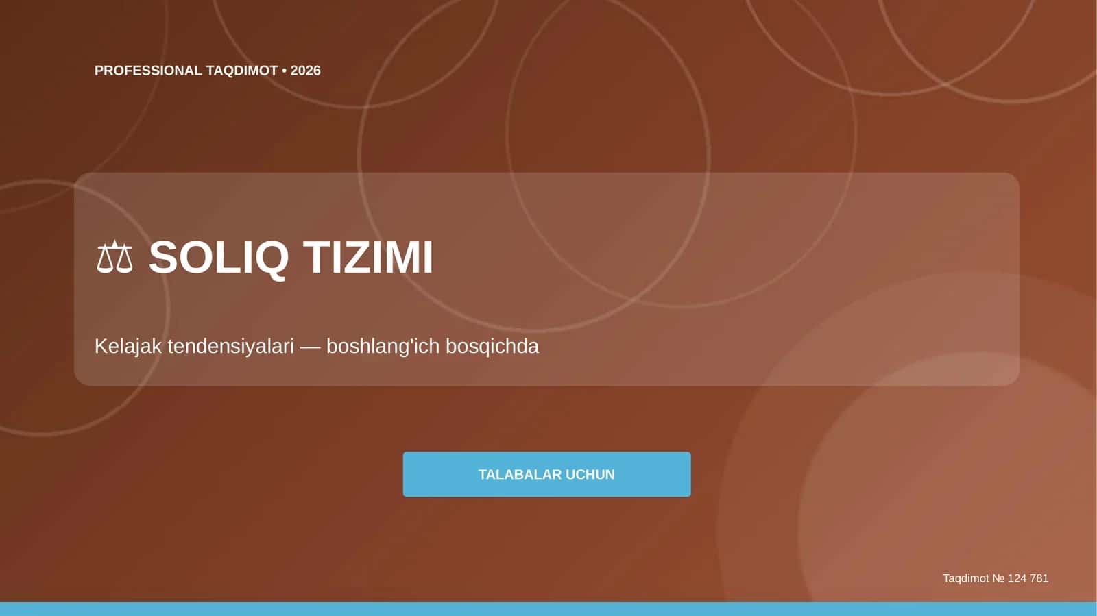 PROFESSIONAL TAQDIMOT • 2026 1