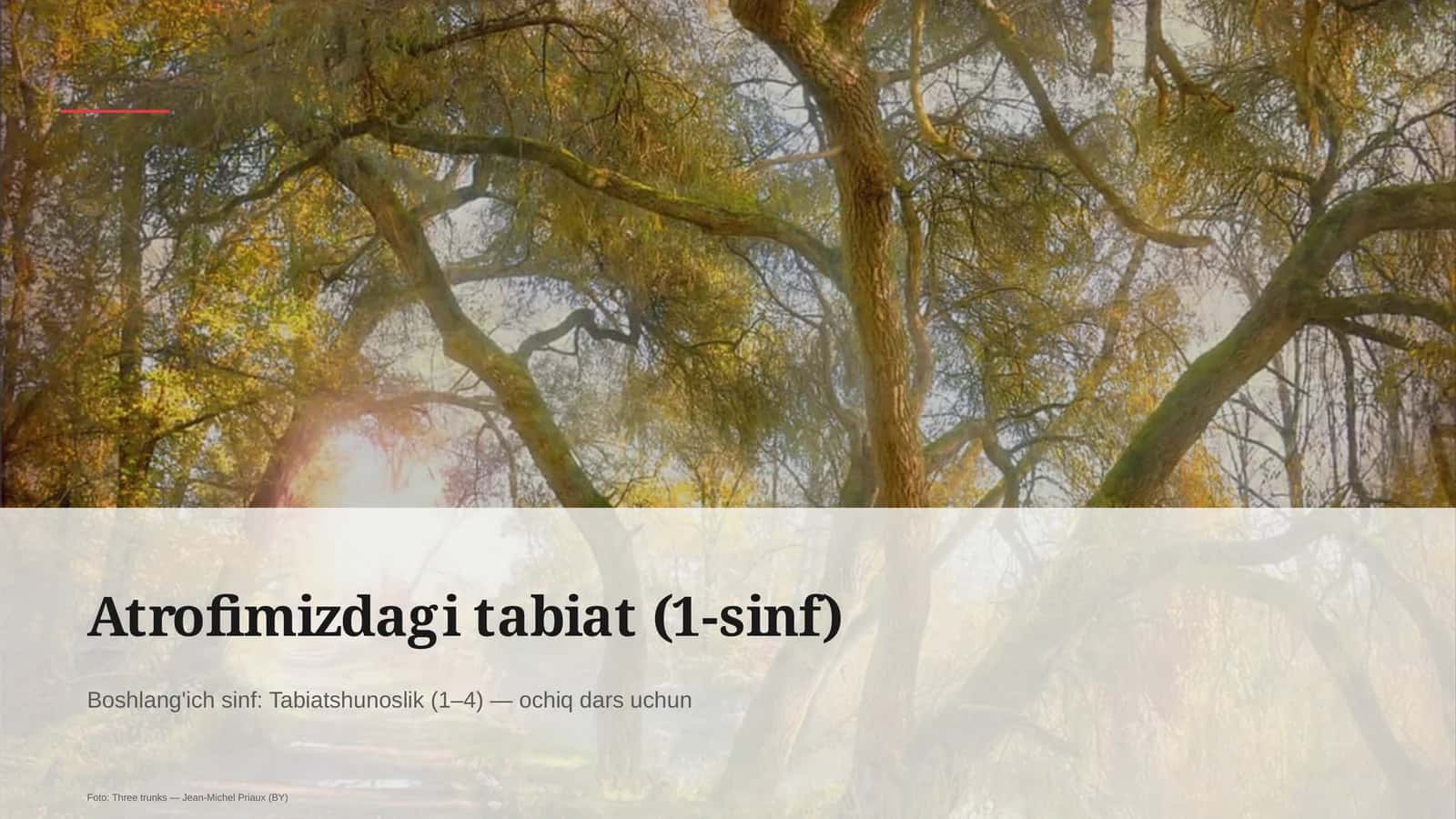 Atrofimizdagi tabiat (1-sinf) 1
