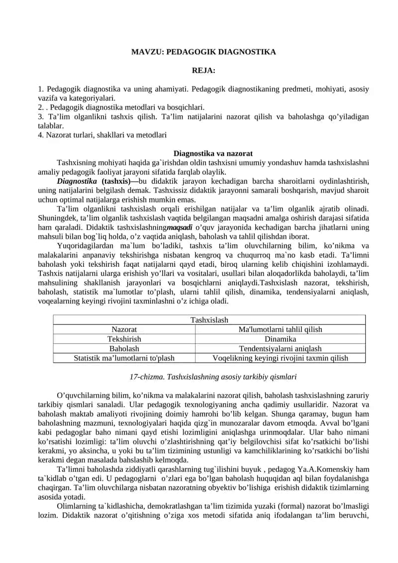 PEDAGOGIK DIAGNOSTIKA 1