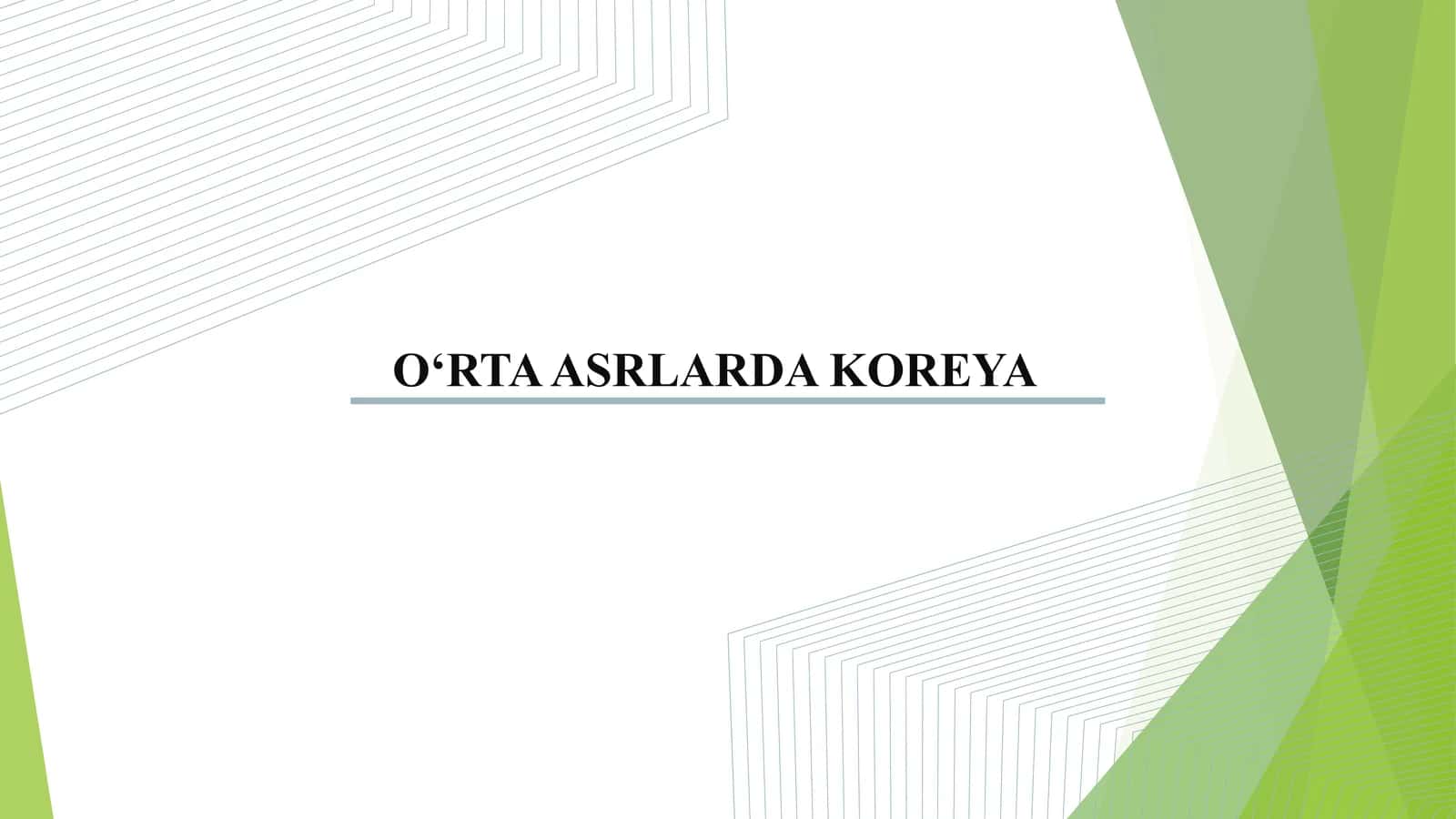 "Tonggi tarovat" mamlakati 1