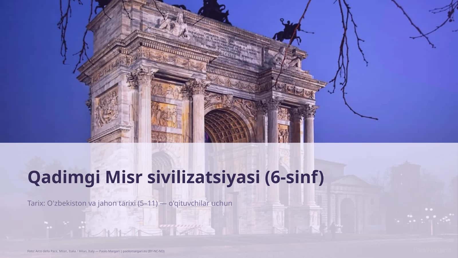 Qadimgi Misr sivilizatsiyasi (6-sinf) 1