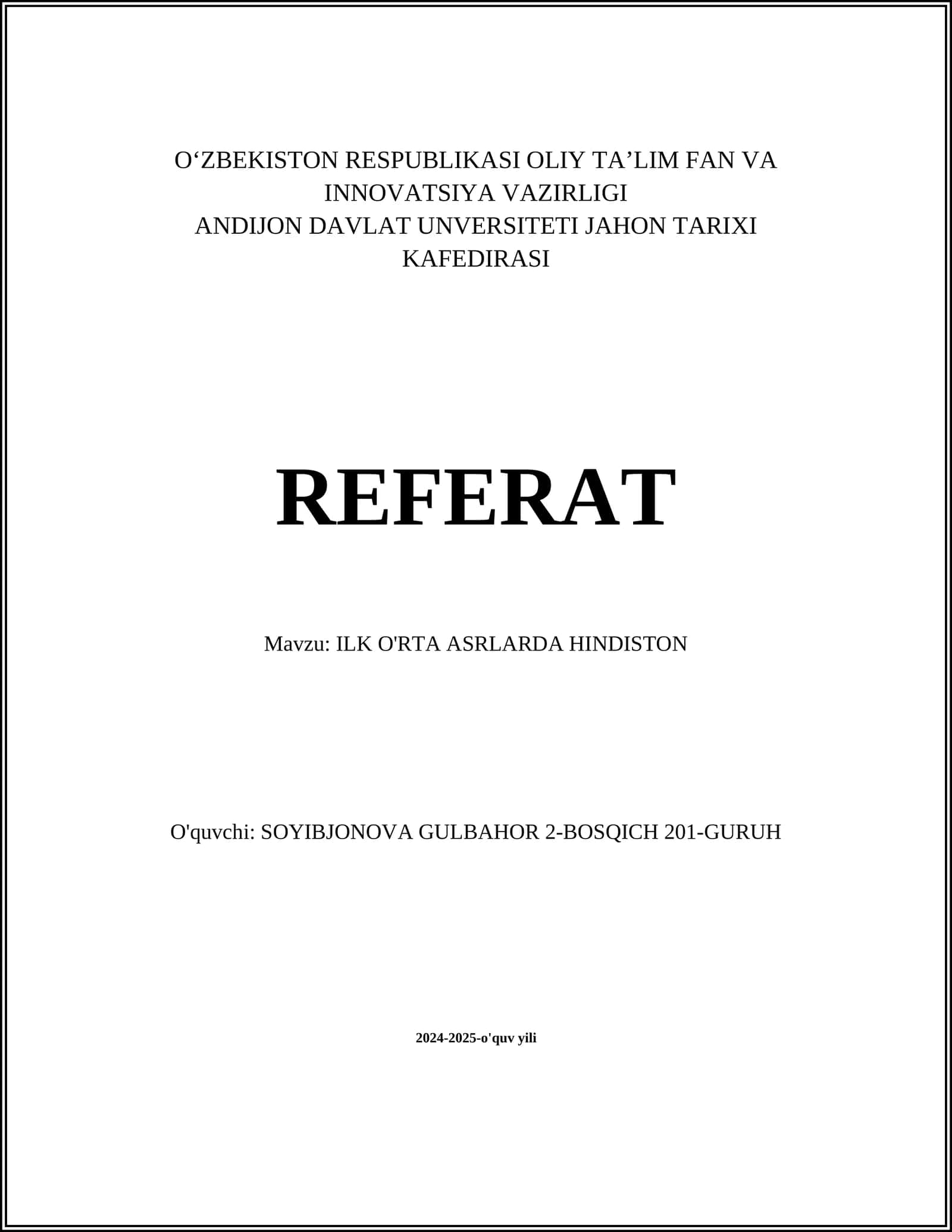 ILK O'RTA ASRLARDA HINDISTON 1