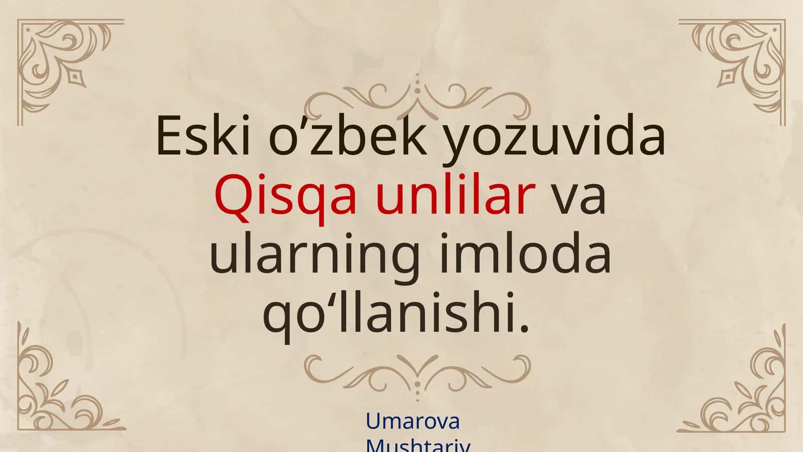 qisqa unlilar 1