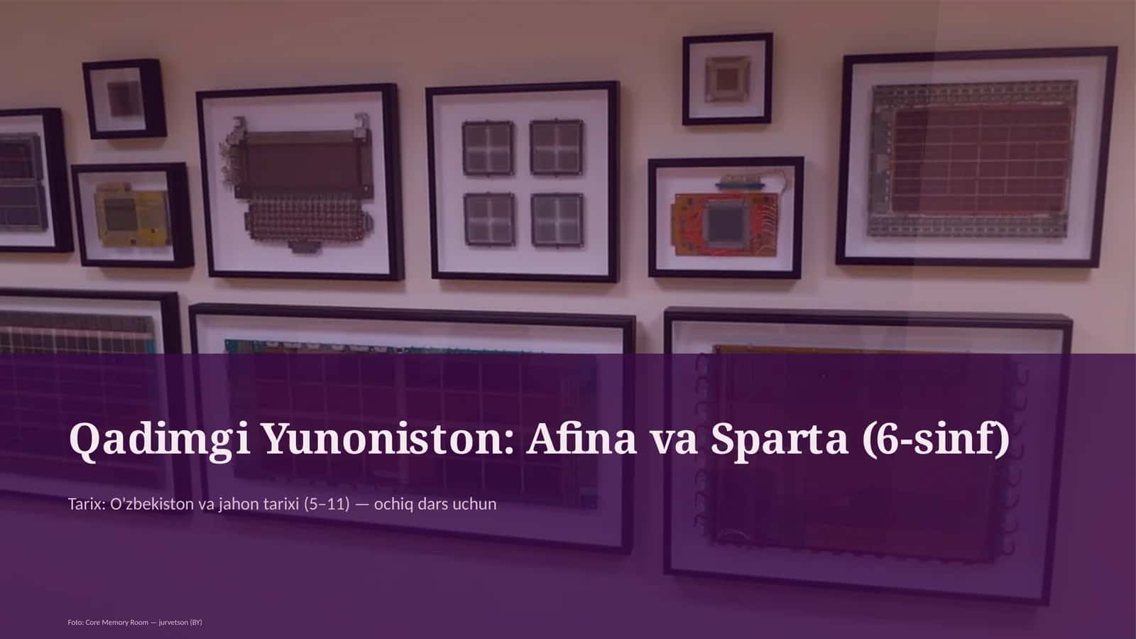 Qadimgi Yunoniston: Afina va Sparta (6-sinf) 1